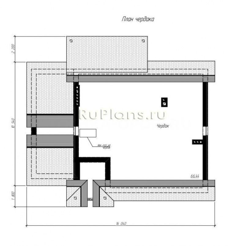 Проект блочного дома №965 на заказ