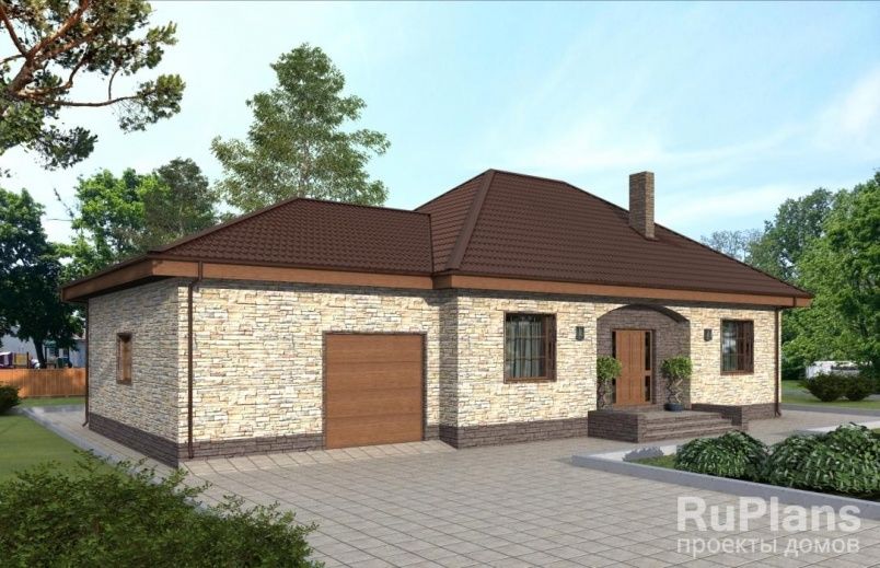 Проект блочного дома №394 на заказ