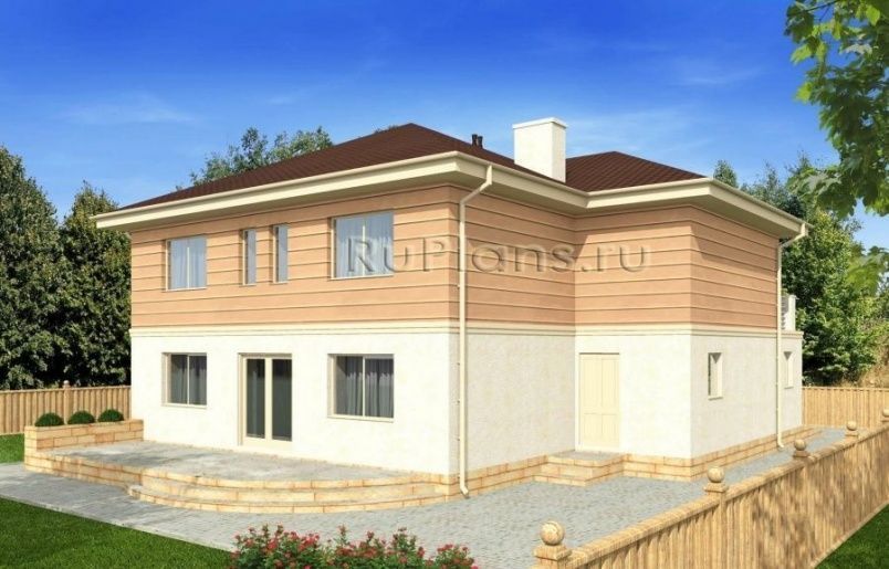 Проект кирпичного дома №496 на заказ