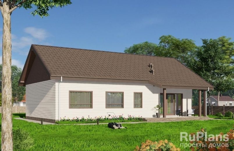 Проект каркасного дома №542 на заказ