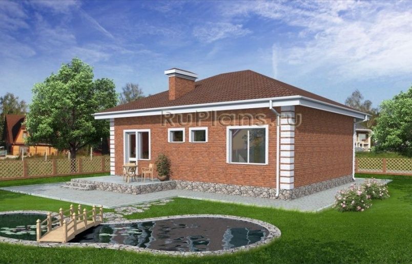 Проект кирпичного дома №382 на заказ