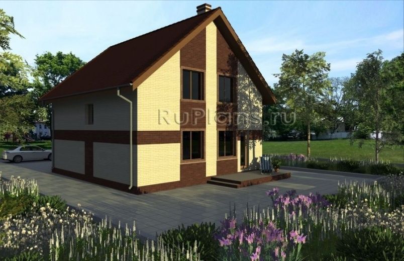 Проект кирпичного дома №243 на заказ