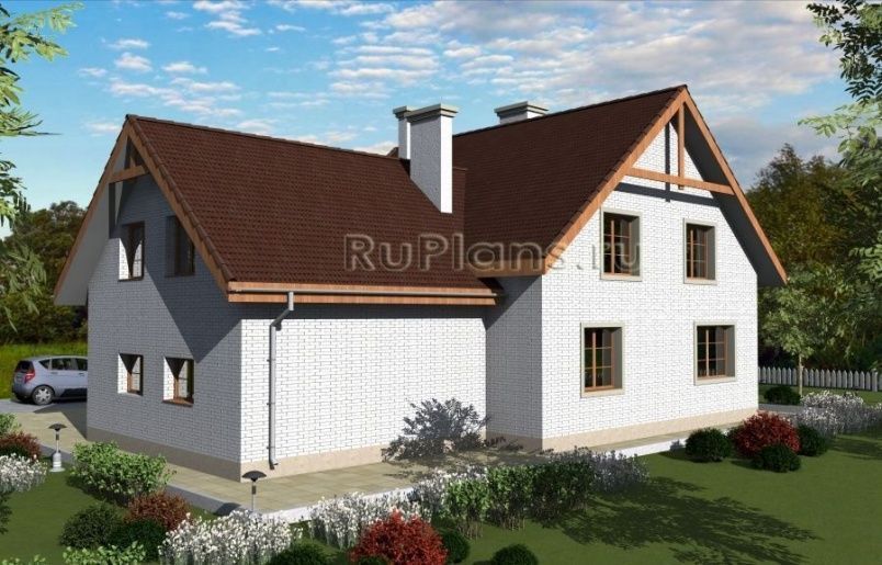 Проект кирпичного дома №324 на заказ