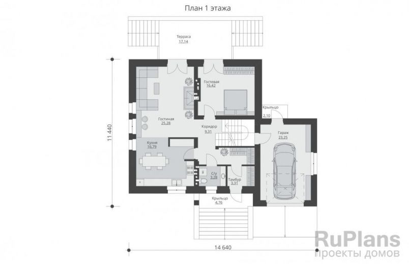 Проект кирпичного дома №508 на заказ