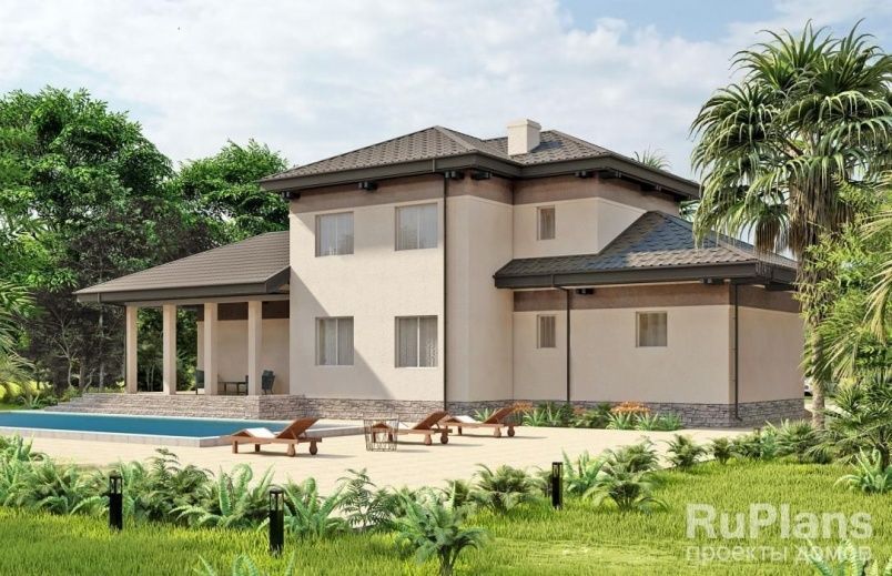 Проект кирпичного дома №488 на заказ