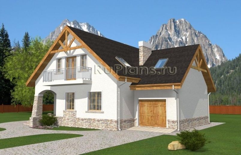 Проект кирпичного дома №495 на заказ