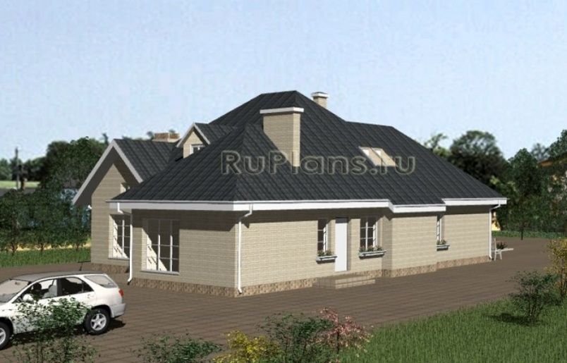 Проект кирпичного дома №754 на заказ