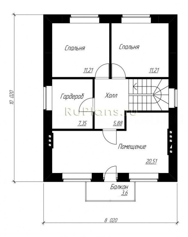 Проект кирпичного дома №478 на заказ