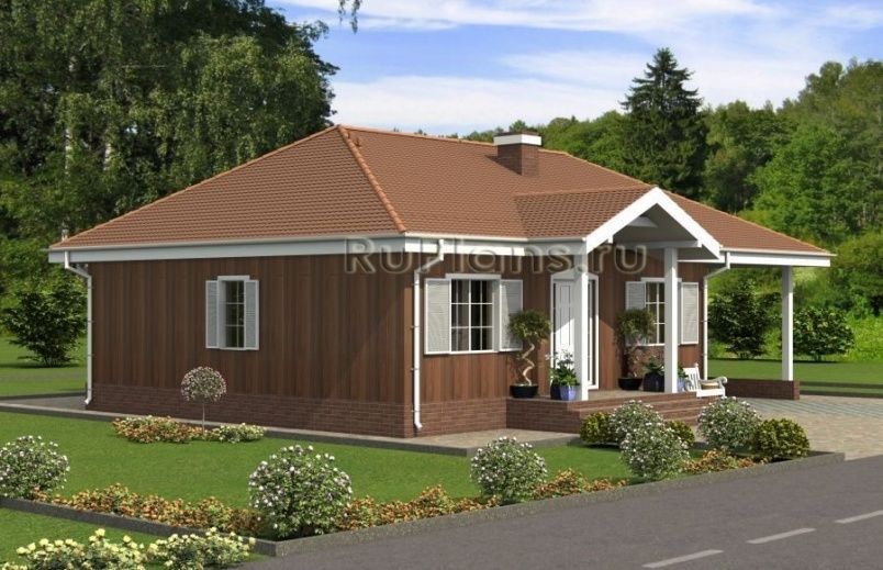 Проект каркасного дома №494 на заказ