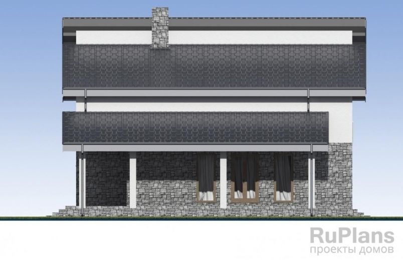 Проект кирпичного дома №547 на заказ