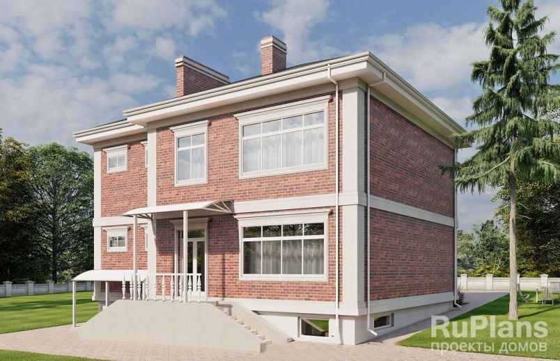 Проект кирпичного дома №502 на заказ