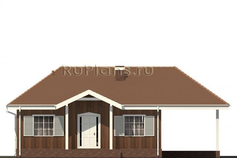 Проект каркасного дома №494 на заказ