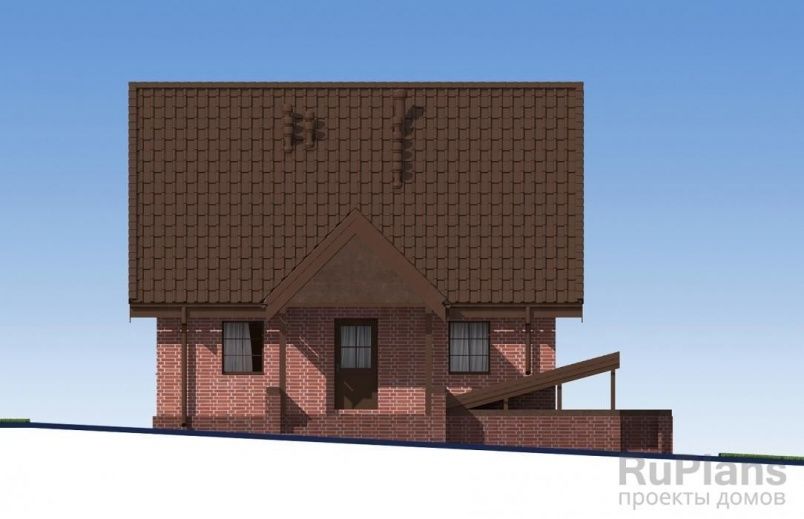 Проект кирпичного дома №144 на заказ
