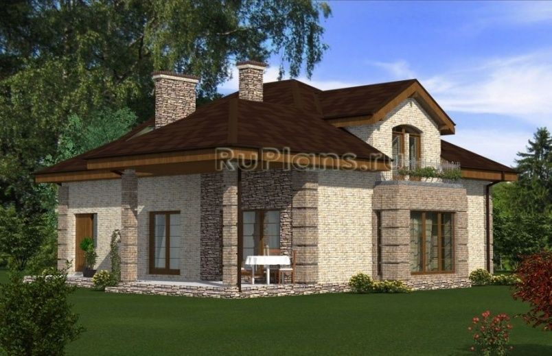 Проект кирпичного дома №505 на заказ