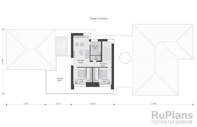 Проект блочного дома №129 на заказ