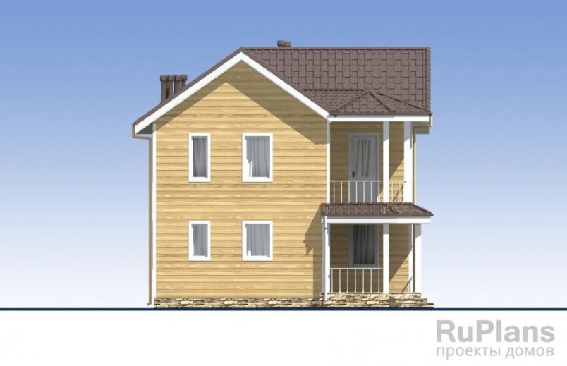 Проект каркасного дома №401 на заказ