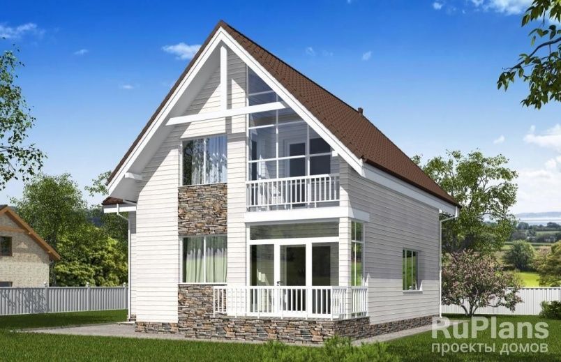 Проект каркасного дома №305 на заказ