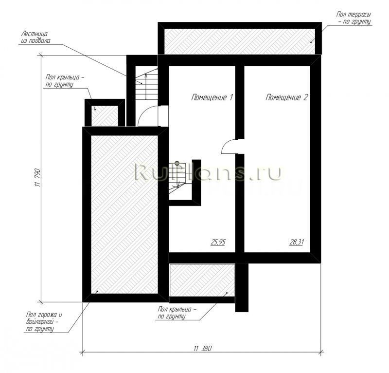 Проект блочного дома №492 на заказ