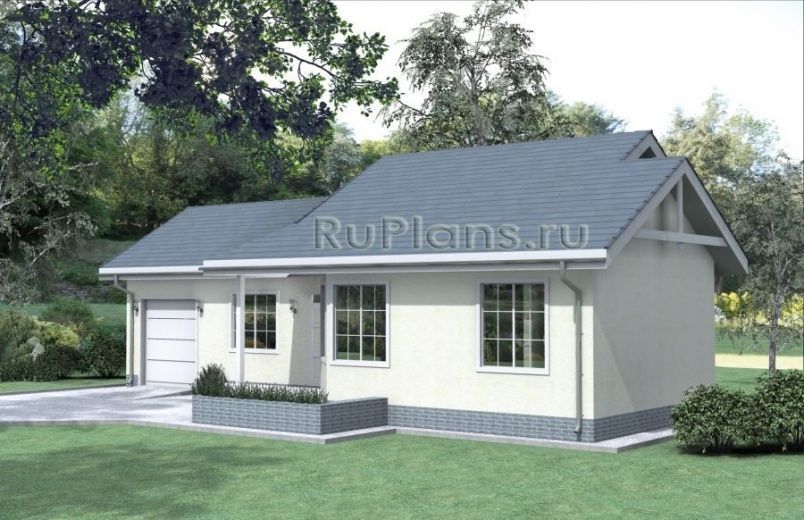 Проект каркасного дома №624 на заказ