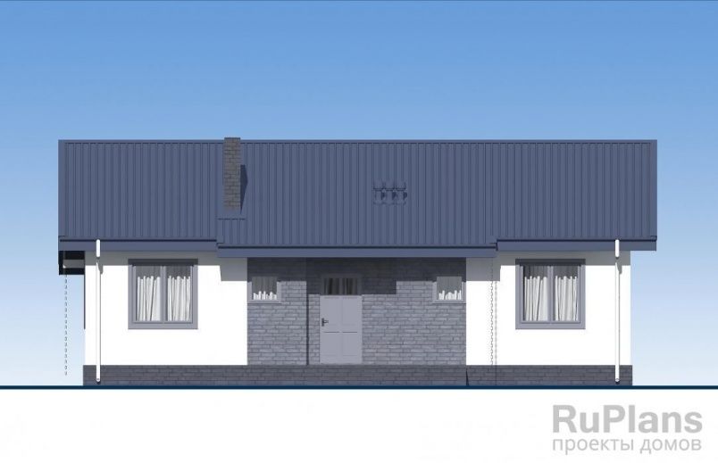 Проект блочного дома №586 на заказ