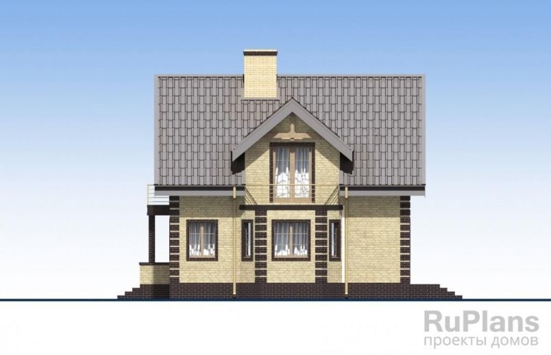 Проект кирпичного дома №563 на заказ