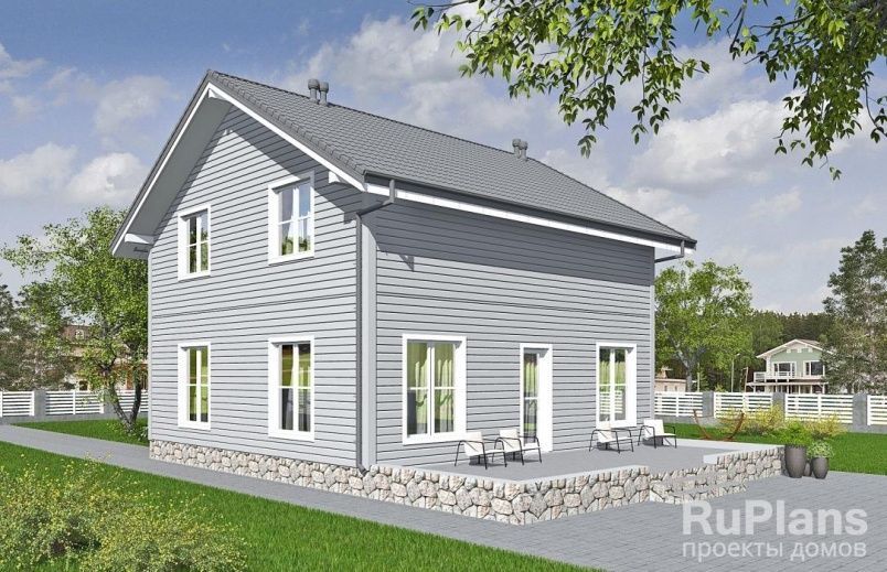 Проект каркасного дома №807 на заказ