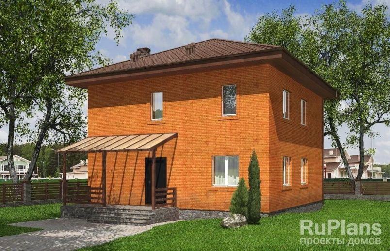 Проект кирпичного дома №528 на заказ