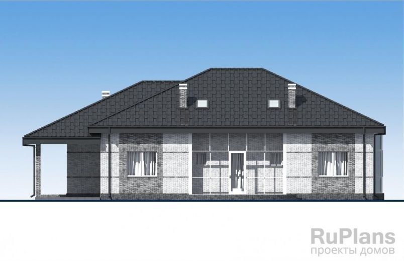 Проект кирпичного дома №585 на заказ