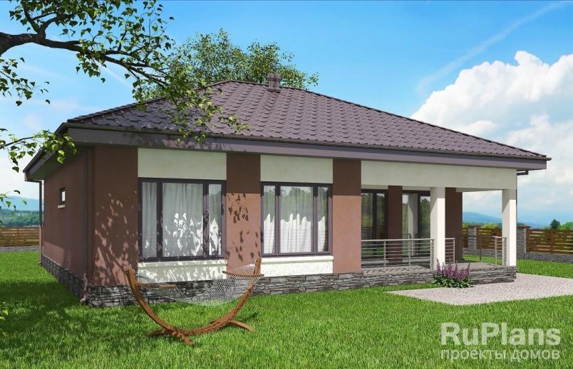 Проект блочного дома №740 на заказ