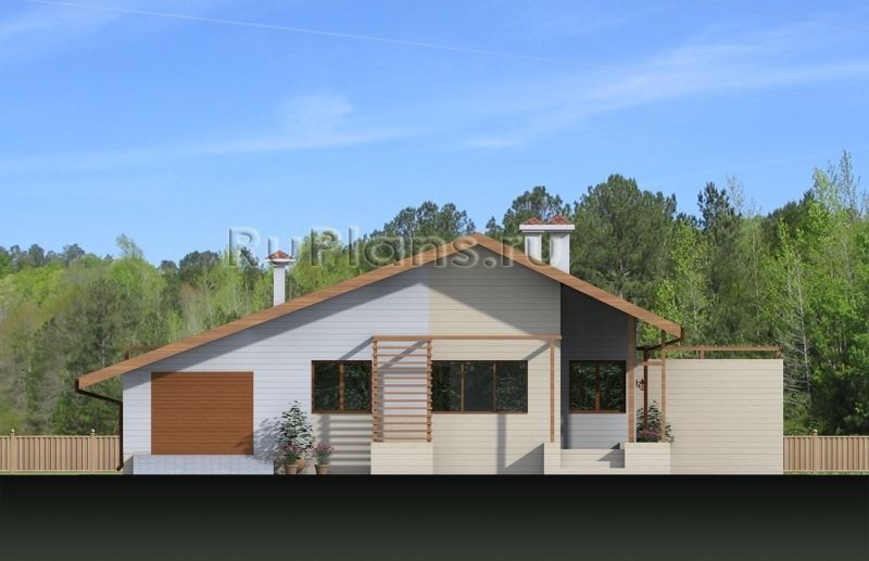 Проект каркасного дома №370 на заказ