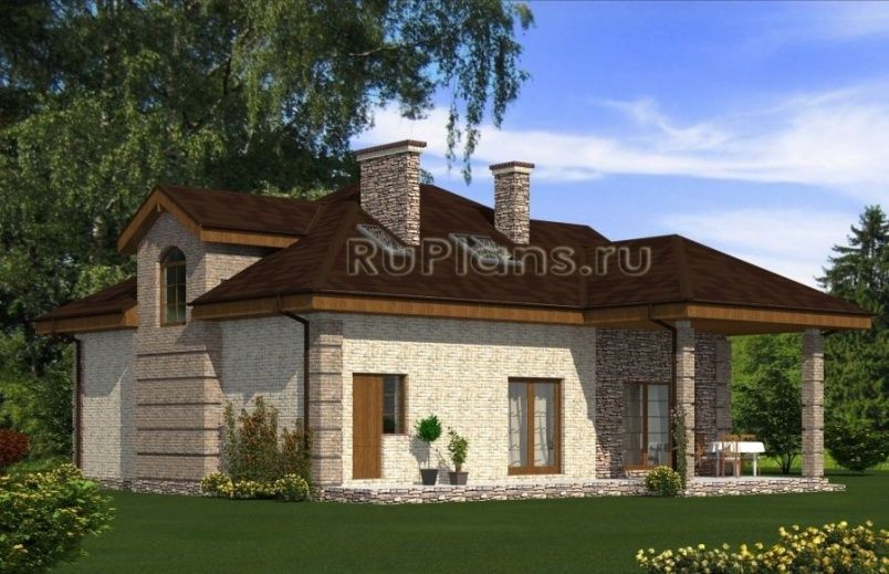 Проект кирпичного дома №505 на заказ