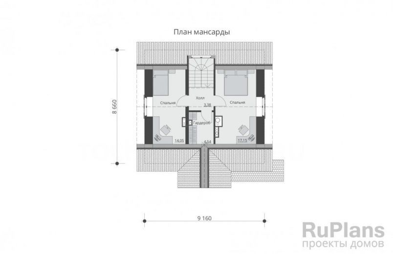 Проект кирпичного дома №144 на заказ