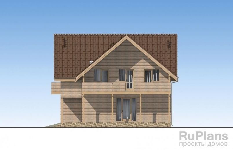 Проект каркасного дома №205 на заказ