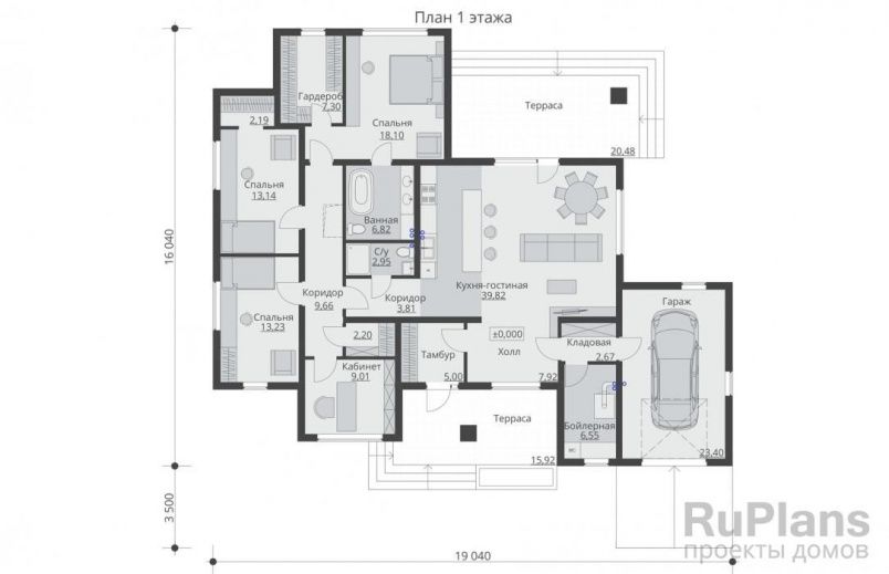 Проект каркасного дома №111 на заказ