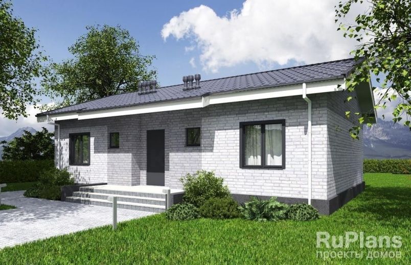 Проект блочного дома №77 на заказ