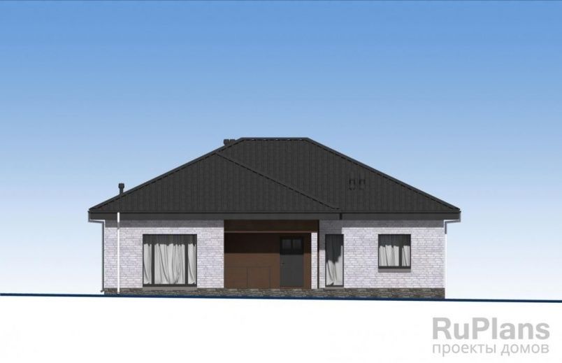 Проект кирпичного дома №601 на заказ