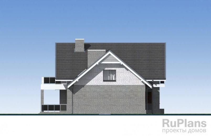 Проект кирпичного дома №543 на заказ