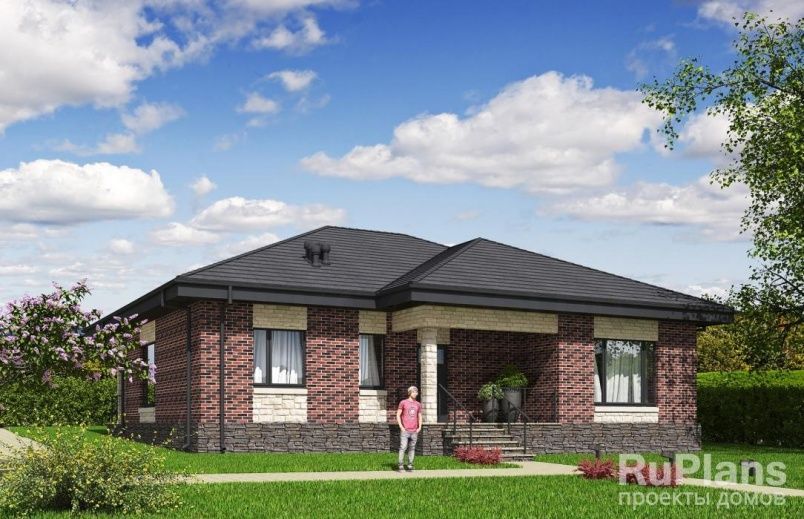 Проект блочного дома №961 на заказ