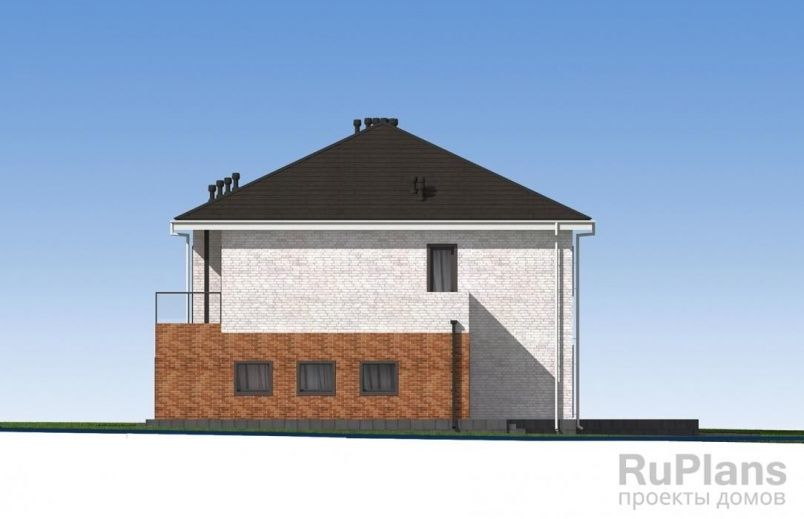 Проект блочного дома №552 на заказ