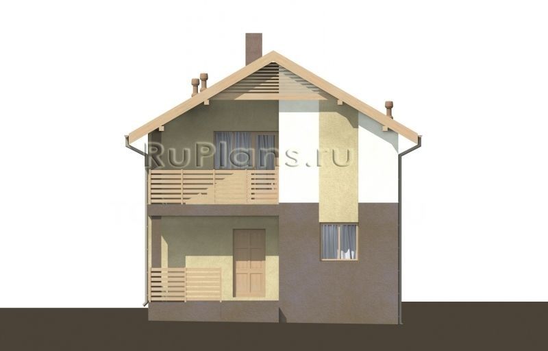 Проект кирпичного дома №504 на заказ