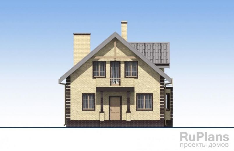 Проект кирпичного дома №563 на заказ