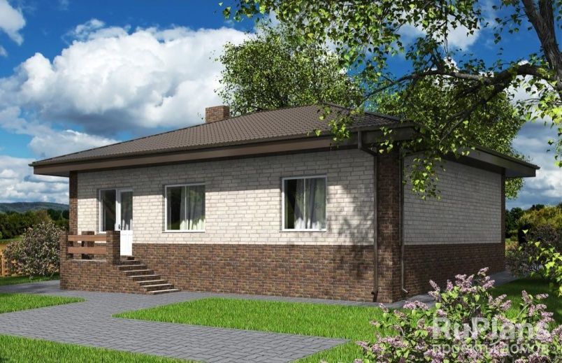 Проект блочного дома №417 на заказ