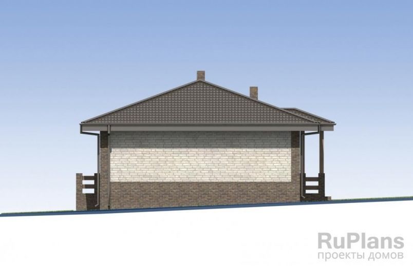 Проект блочного дома №417 на заказ