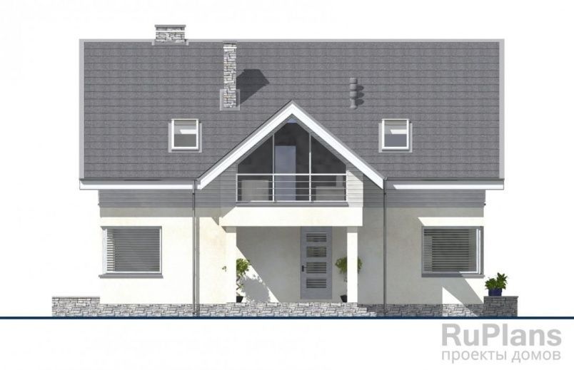 Проект кирпичного дома №596 на заказ