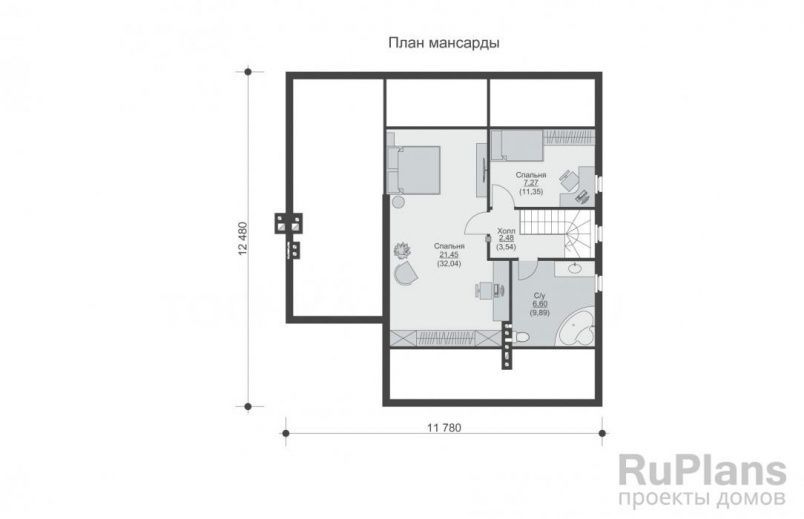 Проект блочного дома №397 на заказ