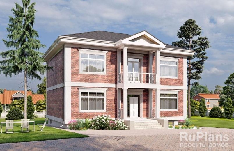 Проект кирпичного дома №502 на заказ