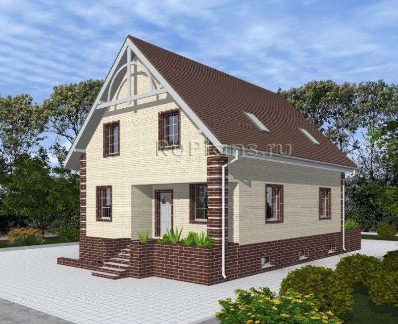 Проект кирпичного дома №486 на заказ