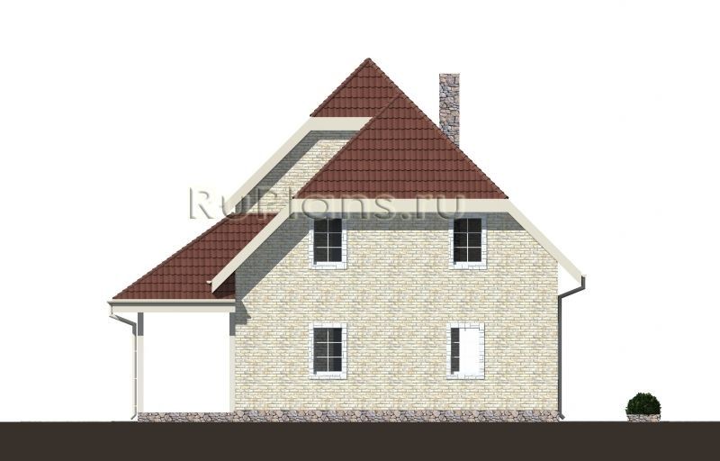 Проект кирпичного дома №403 на заказ