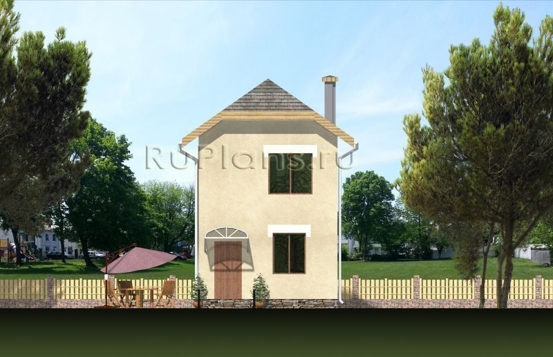 Проект каркасного дома №381 на заказ