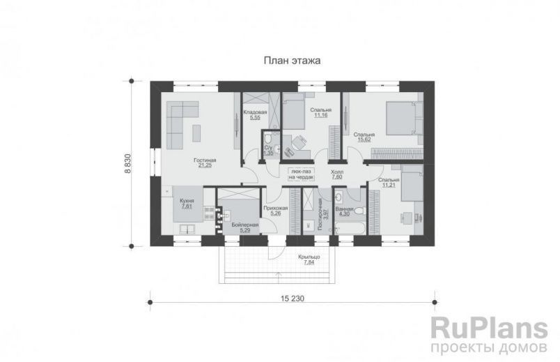 Проект кирпичного дома №597 на заказ